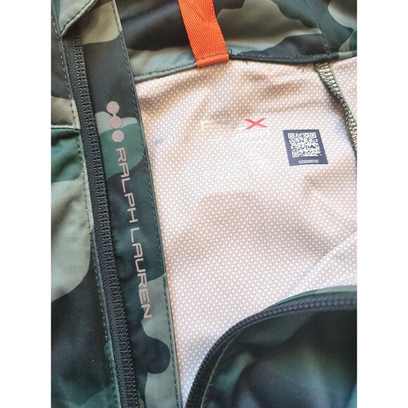 NWT RLX Ralph Lauren Water Repellent Packable Green Camo Full Zip Vest $188, M - Picture 7 of 9